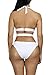 Viottiset Women's Bandage Criss Cross One Piece Monokini Swimsuit 1White M