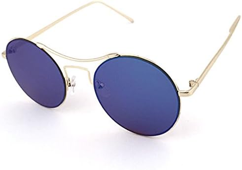 Heartisan Lennon Style Round Metal Frame Sunglasses with Polarized Lenses C4