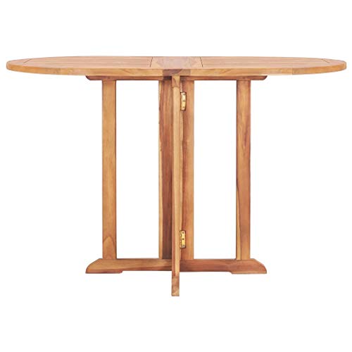 vidaXL Teak Massiv Gartenmöbel 5-TLG. Klappbar Sitzgruppe Lounge Gartengarnitur Gartenset Sitzgarnitur Klapptisch Klappstuhl Tisch Stühle – Bild 4