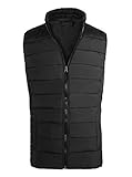Men's Plus Size Padded Quilted Puffer Vest Zip Up Lightweight