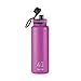 Takeya Originals Water Bottle With Spout Lid - Bottle with Double Stainless Steel Insulation - Dishwasher Safe & BPA- Free - 24 oz, Ocean