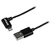 StarTech.com 2m 6ft Angled Black Apple 8-pin Lightning to USB Cable for iPhone iPod iPad - Angled Lightning Cable - Charge & Sync - 2 m (USBLT2MBR)