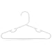 Hangerworld 11.4 inch White Plastic Clothes Hangers with Pants Bar - For Baby & Toddler Clothes, Pack of 20