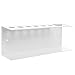 Set of 2 Wall Mountable Metal Dry Erase Whiteboard Marker & Eraser Holder Tray, White