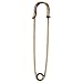 100-Count Safety Pins - 4-Inch Oversized Safety Pins, Antique Safety Pins for Laundry Bags, Garment Repair, Quilting, Jeans, Skirts, Copper Plated Bronze, 4 x 1 x 0.2 Inches