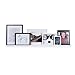 Wallniture Denver Wall Mounted Floating Shelf, Long Picture Ledge and Bookshelf for Chic Home Decor, 46 Inches, White