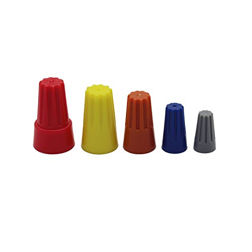 FUNMANY Wire Connectors Screw Terminals with Spring Insert Twist Nuts Caps Connectors Assortment Kit for 160pcs