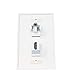 RiteAV - 1 3.5mm Audio/Headphone Jack and 1 HDMI Port Wall Plate - White