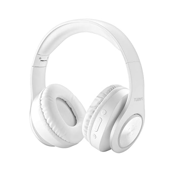 Bluetooth-Headphones-WirelessTuinyo-Over-Ear-Stereo-Wireless-Headset-35H-Playtime-with-deep-bass-Soft-Memory-Protein-Earmuffs-Built-in-Mic-Wired-Mode-PCCell-PhonesTV-White TUINYO Bluetooth Headphones Wireless, Over Ear Stereo Wireless Headset 40H Playtime with deep bass, Soft Memory-Protein…