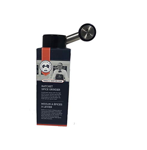 Christopher Kimball Ratchet Spice Grinder with Storage Jar, Black, 20477