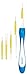 Piksters Interdental Brushes, Size 3, Interdental Tooth Brush for Medium Gaps, Gum Soft Bristles for Plaque Removal, Safe for Braces (40 pk)