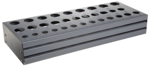 Huot Drill Bit Stand, 33 Bit Capacity, for Inch Sizes 1/2" to 1" in 1/64" increments