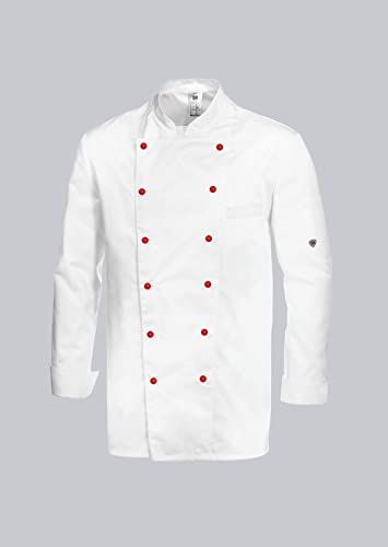 BP 1503-400-21-66, Chef's jacket, 1/1 sleeve with cuffs 215,00 g/m², fabric blend white, 52