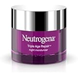 Neutrogena Triple Age Repair Anti-Wrinkle Night Moisturizer with Vitamin C, Smooths the look of Wrinkles, Evens Skin Tone, Firms Skin, 1.7 oz