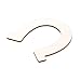 48 Packs Wood Horseshoe Cutouts Unfinished Wooden Horseshoe Discs Slices Decoration for DIY Craft, Wedding, Party and Birthday（48 Packs)