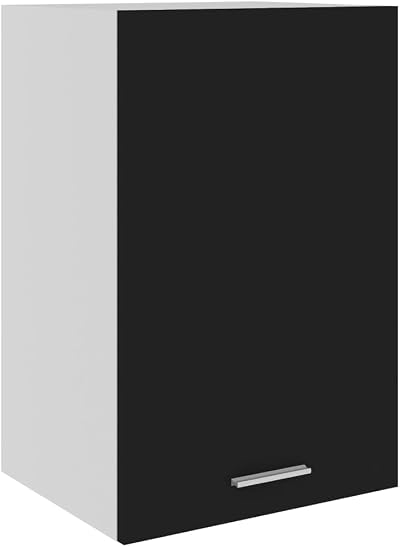 vidaXL Kitchen Cabinet Black Chipboard 39.5x31x60 cm Storage Shelf