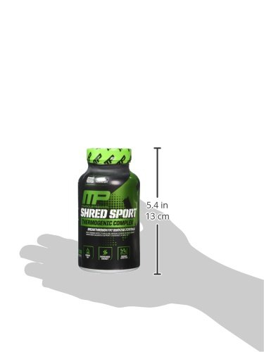 MusclePharm Shred Sport Thermogenic Fat Burner Weight Loss Supplement, 60 Count