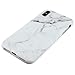 GOLINK MATTE Finish Marble Series Slim-Fit Ultra-Thin Anti-Scratch Shock Proof Dust Proof Anti-Finger Print TPU Gel Case for iPhone Xs MAX 6.5 inch(White Marble)