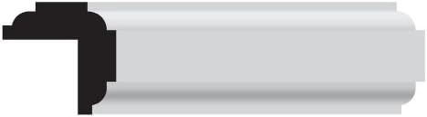Nucasa POP705-S Corner Molding Sample, Unfinished Poplar, 75-Inch by .75-Inch by 6-Inch