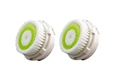 Sonimart Compatible Replacement Facial Cleansing Brush Heads (2-Pack), designed for Acne Cleansing, fits Mia, Mia2, Mia3 (Aria), SMART Profile, Alpha Fit, Pro, Plus and Radiance Cleansing Systems