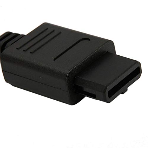 Urnanal 6FT AV TV Video Cord Cable Adapter Line, for Nintendo 64/NGC/SFC Game Cube Black,with Standard N64 Input Connector, Video Output Connector and 2 Audio Output Connectors - Thumbnail 5