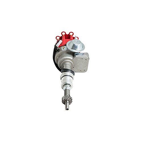 Top Street Performance JM6702R Ready-To-Run Electronic Distributor with Red Cap