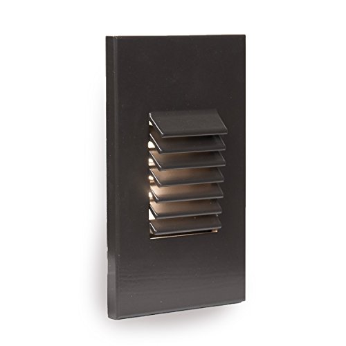 WAC Lighting WL-LED220-C-BZ LED Vertical Louvered Step and Wall Light 120V 3000K, Bronze