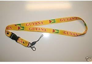 GUYANANA FLAG LANYARD KEYCHAIN I.D. Neck Strap for Mobile MP3 IPOD or Conference Pass - New