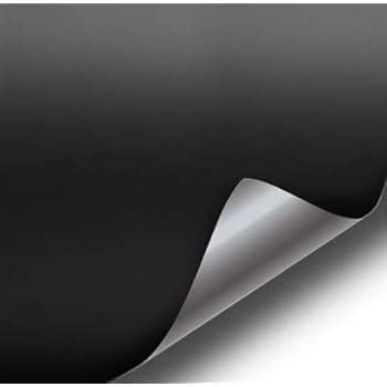 VViViD Satin Flat Matte Stealth Jet Black 5ft Vinyl Wrap Roll with Air Release Technology (5ft x 1ft)