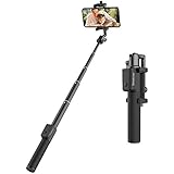 Smatree Bluetooth Selfie Stick,Mini Foldable Extendable 360° Rotation Selfie Stick with Wireless Remote Shutter Compatible for iPhone Xs MAX/XR/XS/X/8/8P/7/7P/6s/6, Galaxy S9/S8/S7, Huawei and More