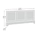Sauder Barrister Lane Footboard, Queen, Salt Oak finish