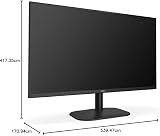AOC 24B2XDAM 24 Inch FHD Monitor 75Hz VA 4ms Frameless HDMI VGA DVI view 2