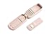 SANQIANWAN Small Jewelry Organizer Box -Travel Portable Jewellery Cases Leather Home Use Display Storage for Rings Earrings Necklace (pearl white)
