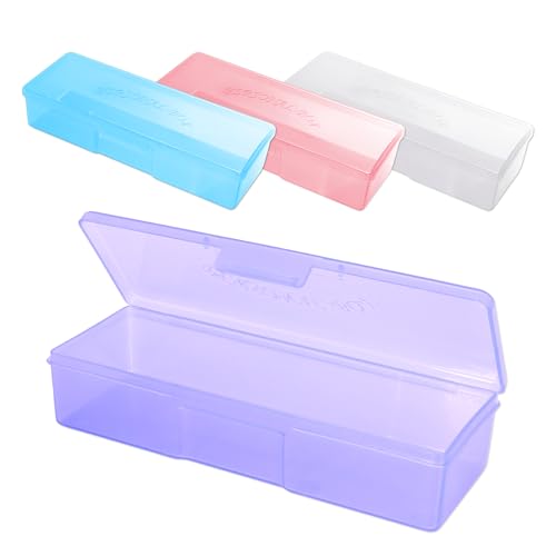 Beauticom Personal Box Storage Case for Professional Manicurist Nails Pedicure (Large Size) (8 Pieces Mix Color, Mix Color: Pink, Blue, Frosted, & Purple)