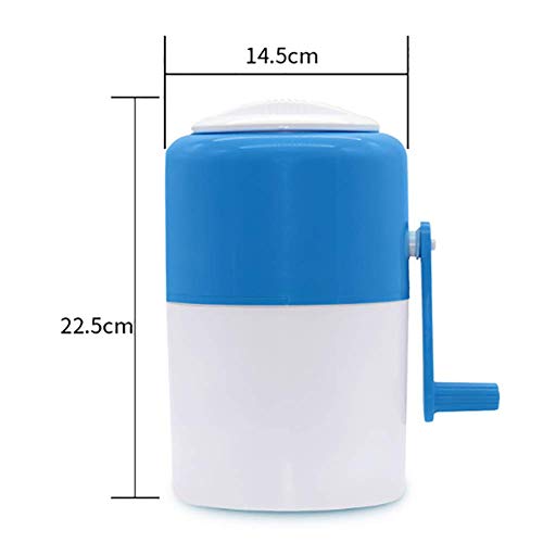 Eiscrusher Maschine, Mit 4 Edelstahlklinge ABS PP Eiszerkleinerer ideal für Softdrinks Cocktails oder kalte 14.5 X 22.5… – Bild 7
