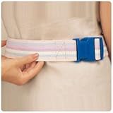Sammons Preston Pastel Stripe Gait Belt, Safe Assist Belt with Buckle for Elderly, Disabled, Handicapped, Secure Belts for Assisted Rehabilitation, Mobility, Transfer, Walking Training
