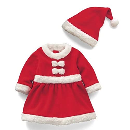 Baby Girls' Santa Costume Infant Santa Dress Christmas Outfits （6