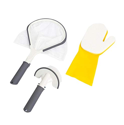 Bestway SaluSpa Hot Tub Spa All-in-One 3-Piece Cleaning Tool Accessory Set