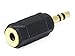 Monoprice 107129 3.5mm Stereo Plug to 3.5mm Mono Jack Adaptor, Gold Plated