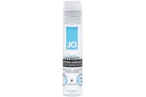 JO Hybrid Lube - Fragrance Free - Personal Lubricant Original, 1 fl oz (30 mL) - Blend of Silicone and Water-Based