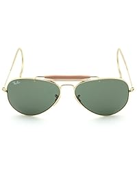Ray-Ban rb3030 l0216 Outdoorsman Cable templos anteojos de aviador, 58 mm.