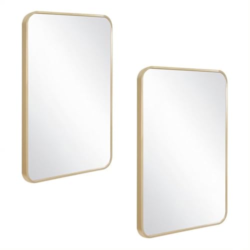 Design House Isla Rectangle Wall Accent Mirror – 30-Inch H X 20-Inch L, Modern…