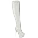 Fashion Thirsty Womens Mens Unisex Over Knee Thigh High Heel Stretch Faux Leather Suede Boots Shoes Size 11