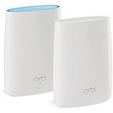 NETGEAR Orbi Whole Home Mesh WiFi System with Tri-band – Eliminate WiFi dead zones, Simple setup, Single network name, Works with Amazon Alexa, Up to 5,000 sqft, AC3000 (Set of 2)