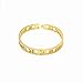 Baoliren 18k Gold Titanium Roman Numeral Bracelet Bangle for Women