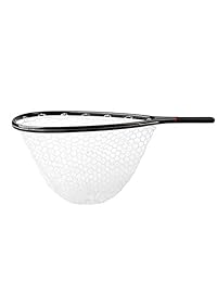 Yoomoo   Red de descarga de pesca con mosca para trucha   Marco de madera hecho a mano de malla de goma suave para madera