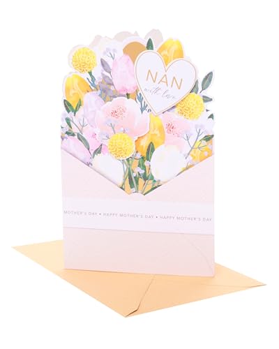 UK Greetings Muttertagskarte für Oma, Pop-Up-Design
