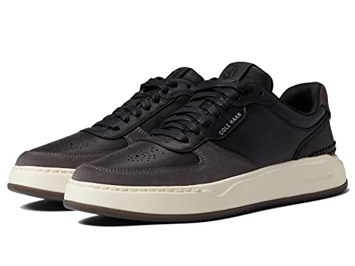 Cole Haan Men’s Grandpro Crossover Sneaker, Black/Dark Pavement/Ivory, 7 Wide