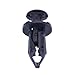 Push-Type Fastener Retainer Clips - 35PCS 8 mm Black Nylon Push Pin Splash Guard Body Panel Fit(35pcs)