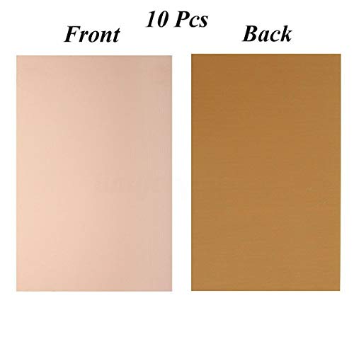 OUYAWEI Top 10 Pcs 1.5mm FR4 Copper Clad Plate Laminate PCB Printed Circuit Board 100x150mm